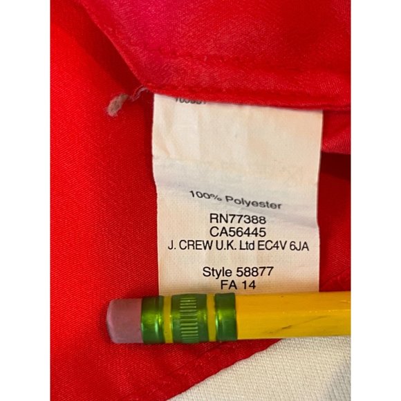 J. Crew Womens Cami Tank Top Racerback Spaghetti Straps 58877FA14 Red Size 2 - Picture 5 of 6